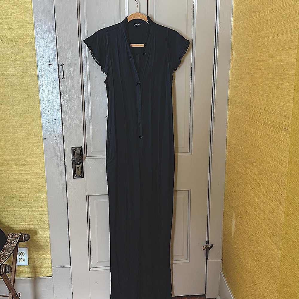 Jumpsuit with fringed cap sleeves by Splendid